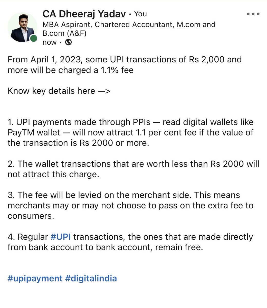 Dheerajyadav106's tweet photo. #upicharge #UPITransactions #DigitalIndia https://t.co/eVYw1aANRK