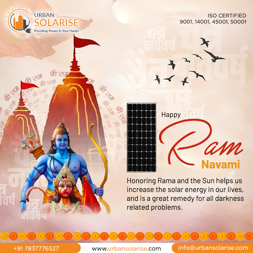 urbansolarise's tweet image. On this holy occasion of Ram Navami, We wish that the blessings of Lord Ram are with you and your family. May your heart and home be filled with happiness, peace, and prosperity. Happy Ram Navami.
.
.
.
.
#ramnavami #ram #jaishreeram #ramayana #india #lordrama #ramnavmi