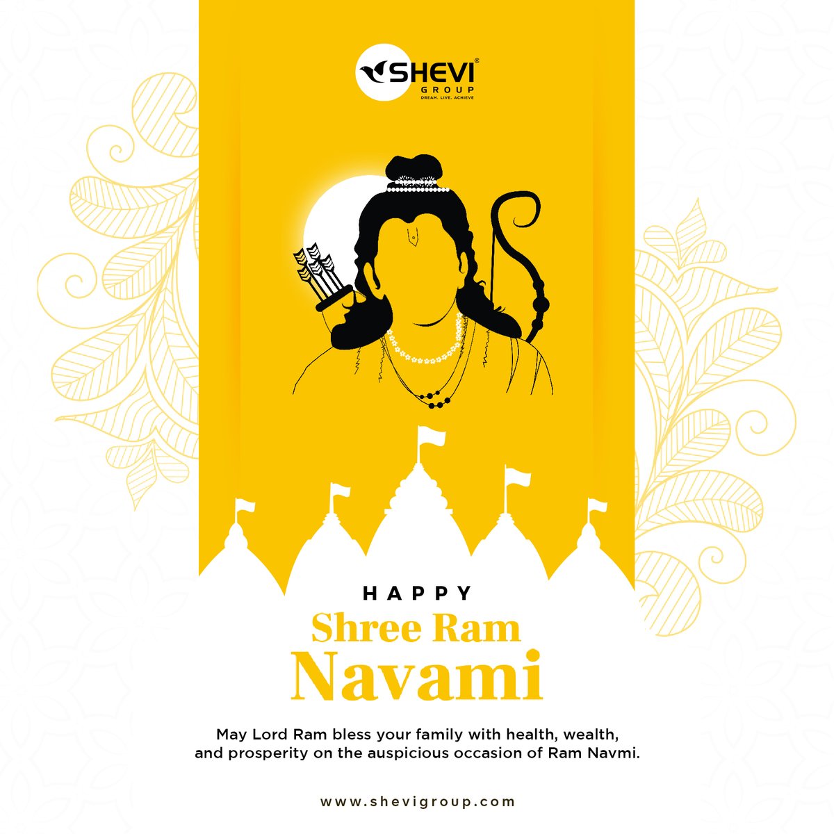 Shevi Group wishes you a very happy Ram Navami! May Lord Ram bless you and your family with health, wealth, and prosperity on this auspicious occasion. 

#SheviGroup #RamNavami #FestiveGreetings #LoveAndCompassion #lordrama #residential #LuxuryLiving #premiumhomes #ramnavmi🙏