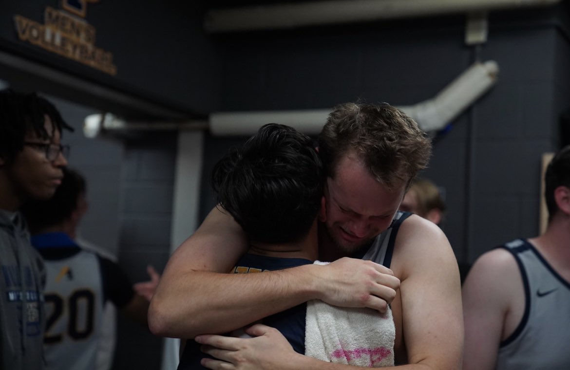 vbcoachbentley's tweet photo. One of our traditions…after the last game of the season, every player is required to go around and hug everyone else and tell them you love them. Its become a bittersweet favorite of mine. They’re becoming better at showing emotions, which in turn, makes me more emotional 😭 https://t.co/iWKBWomYdY