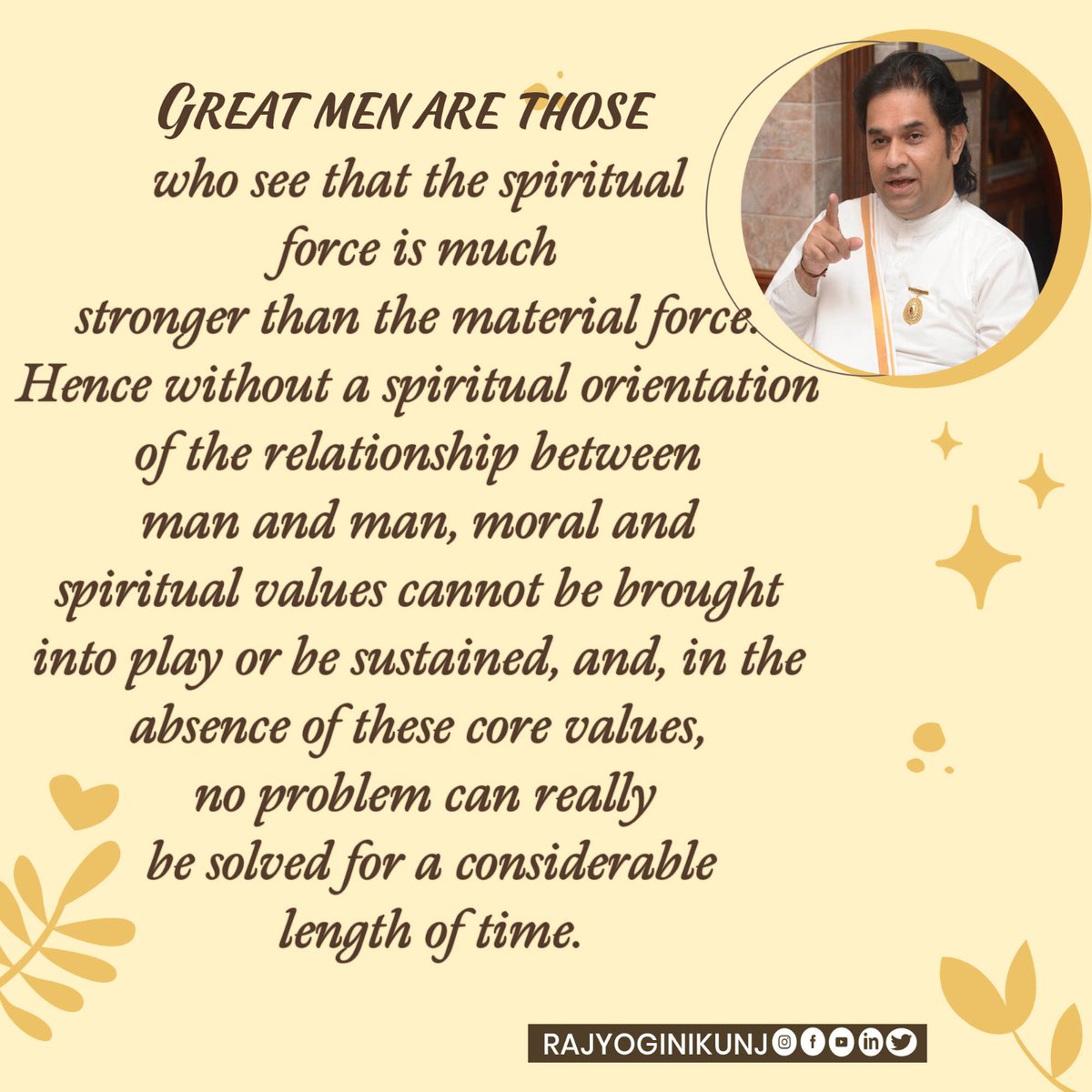RajyogiNikunj's tweet photo. Spirituality-The Only Solution #spirituality #spiritualawakenings #spiritualjourney #spiritualawakening #spiritual #spirit #problemsareopportunities #noproblem #problemsolving #problems #reelsinstagram #reelsvideo #reelsindia #reels #shorts #quotes #lifequotes #yoga #brahmakumari https://t.co/5KzRtApA7q
