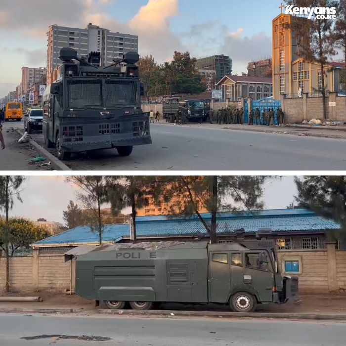 Kenyans.co.ke on Twitter "Water cannons and heavy security spotted on