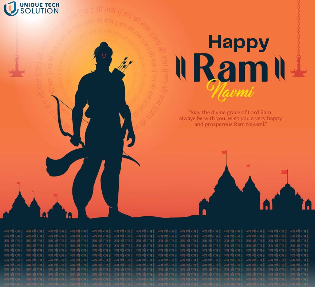 UniqueTechSolut's tweet photo. May the divine blessings of Lord Rama fill your life with happiness, peace, and prosperity. Wishing you a very happy Sri Rama Navami.
.
.
.
.
#uniquetechsolution #ecommerce #ramnavami #foryou #foryoupage #shreeram #siyaram #ayodhya #ramjanmbhumi #ramnavami2023 #festival #Trending https://t.co/RQzk9EFKOf