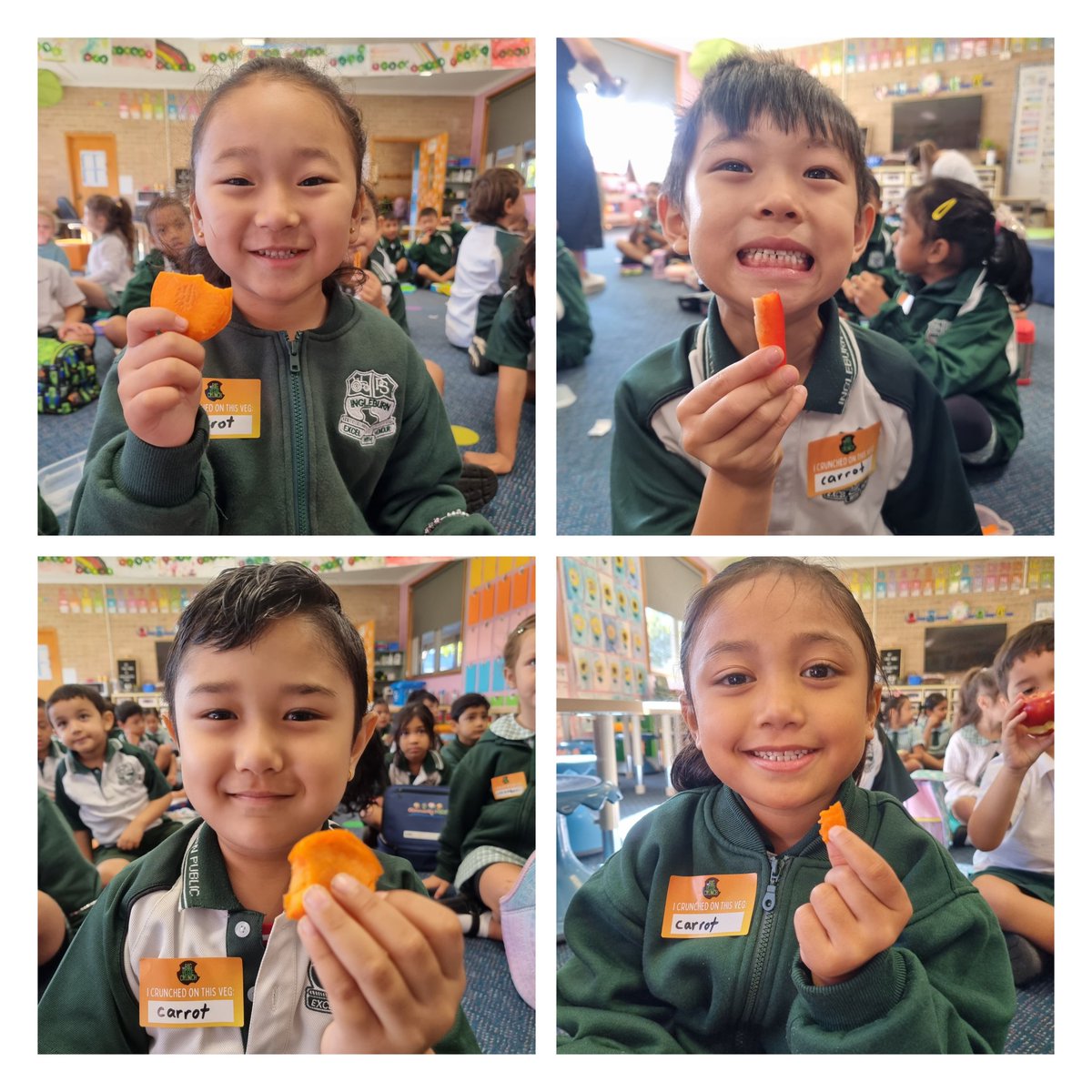 KPT had such a fun time participating in the Big Vegie Crunch today <a href="/melindateaches1/">Melinda Phan</a> <a href="/IngleburnPs/">Ingleburn PS</a>