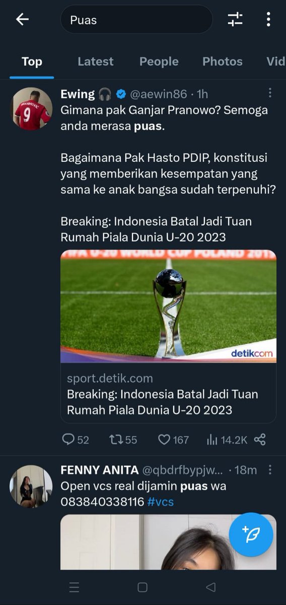 Putri_Sulita's tweet image. Trending Topic: #puas ...