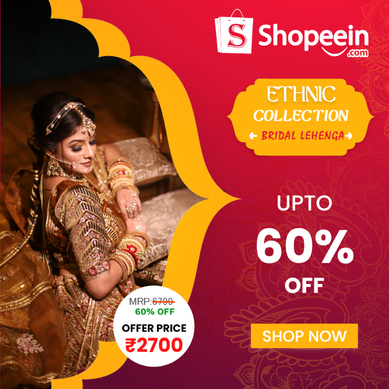 ShopeeinCom's tweet photo. Download the Shopeein App .... Ethnic Collection Bridal Lehenga Upto 60% Off Offer Price : ₹ 2700 Shop Now https://t.co/UZ5OCcOKc1