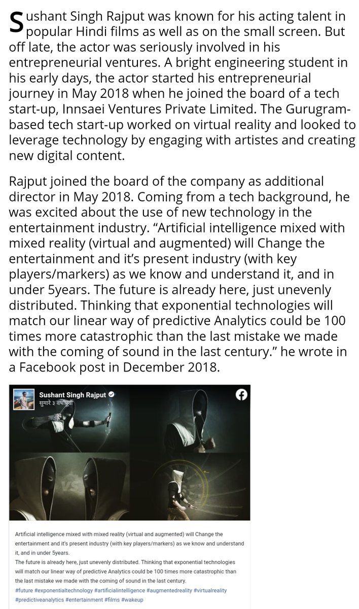 RIDDHI56987171's tweet photo. #30March2023
TL For The Day
#SSRWorkingOnManyProjects
SSR Working On Many Projects ,, Who is/are aware of it?? Where is those projects now?? Sushant Also working on Projects with Government,'Name' bio-replicator 😲🤯
@PMOIndia @HMOIndia @cbic_india @NIA_India https://t.co/katyG2fJHl