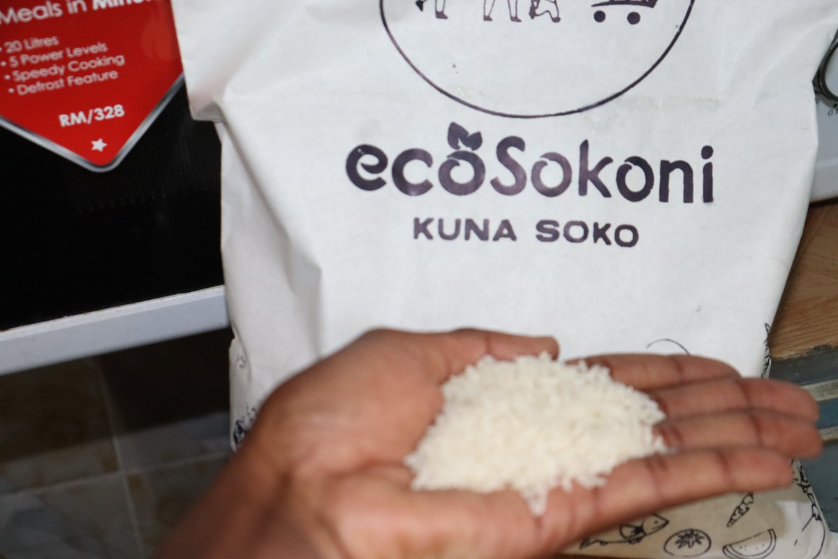 ecoSokoni's tweet photo. Sourced from Mwea, with a natural aroma and taste, our Pishori rice gives you the authentic taste of our Kenyan rice.
Order our pure Pishori rice at only Ksh. 200 per kg.
Deliveries are done countrywide.
To order
https://t.co/4x7lhigQF3 https://t.co/faRYrj2eIv