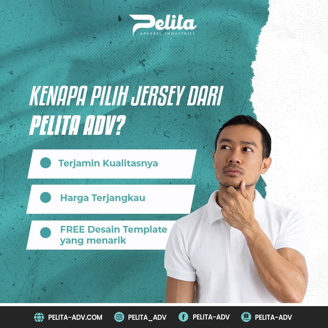 Setelah baca ulasan di atas, kini udah nggak ragu lagi kan buat pilih jersey di Pelita Adv?

Yuk, hubungi kami sekarang juga!

#jersey #jerseyfutsal #jerseymurah #jerseybola #football #futsal #jerseyprinting #newjersey  #customjersey #footballjersey