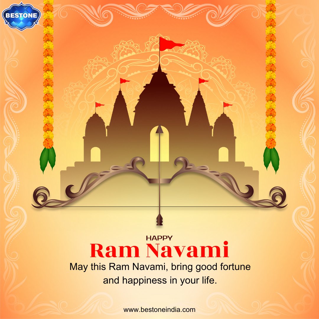 BestoneLtd's tweet photo. With the gleam of diyas and the chants of Ram naam, May happiness and contentment fill your life. Let the festival remind you that good will always win over evil. Happy Ram Navami to you and your family.
#ramnavami #ram #jaishreeram #shriram #rama #happyramnavami #bestoneindia https://t.co/16CLl0NQjf