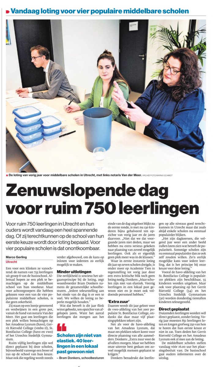 De notariële loting start straks om 9 uur. Te volgen via dit Twitter-account.