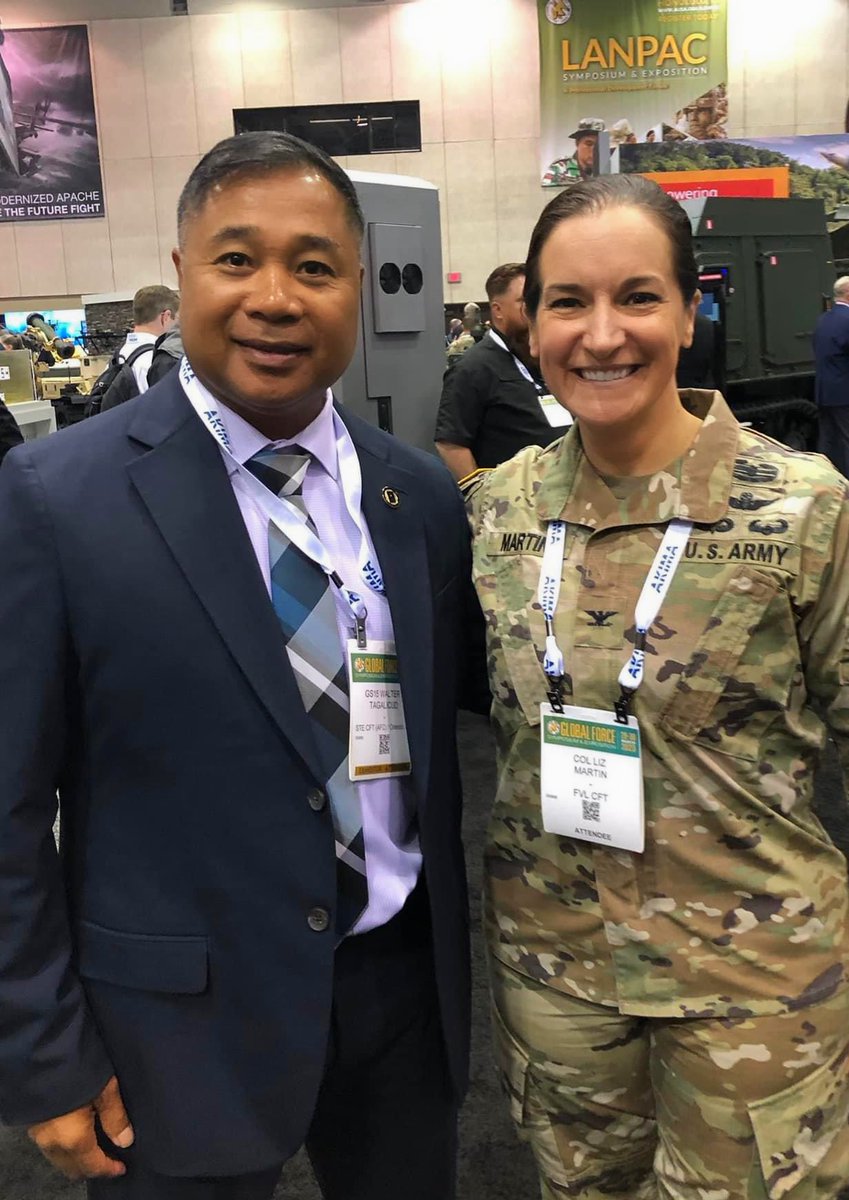Thrilled to have been able to reconnect w/ this Warfighter and Leader at <a href="/AUSAorg/">Assn. of the US Army</a>  #GlobalForce 2023!