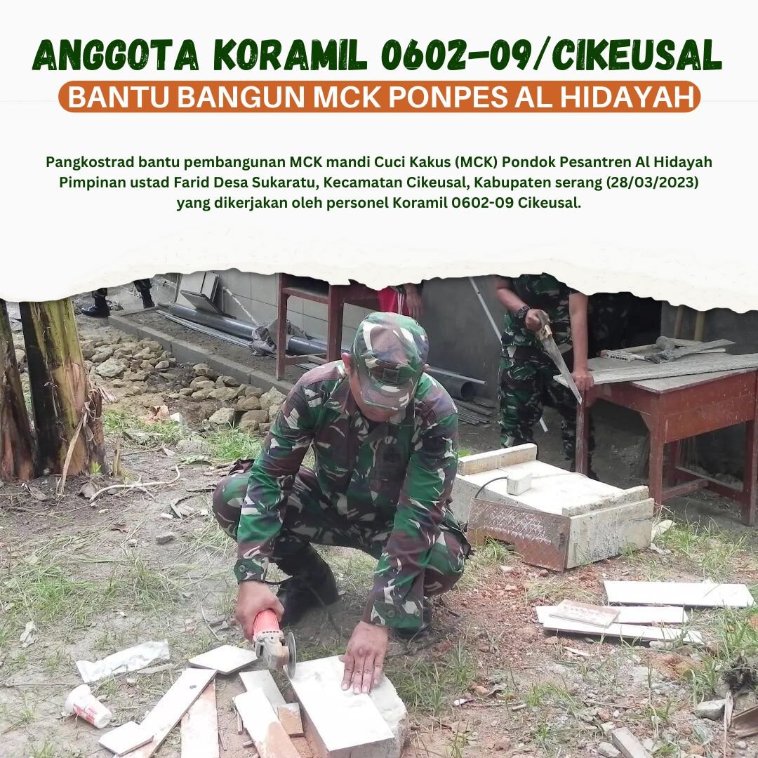 Ihsanmanss's tweet photo. benar2 top Panglima Komando Strategis membantu proyek pembangunan MCK (Mandi Cuci Kakus) di Pondok Pesantren Al Hidayah yang dipimpin oleh Ustad Farid di Desa Sukaratu.

@Ngopibareng_DAR 

Angkatan Darat Di Hati Rakyat
Kasad Dudung Abdurachman https://t.co/JQ6tiEgjWZ