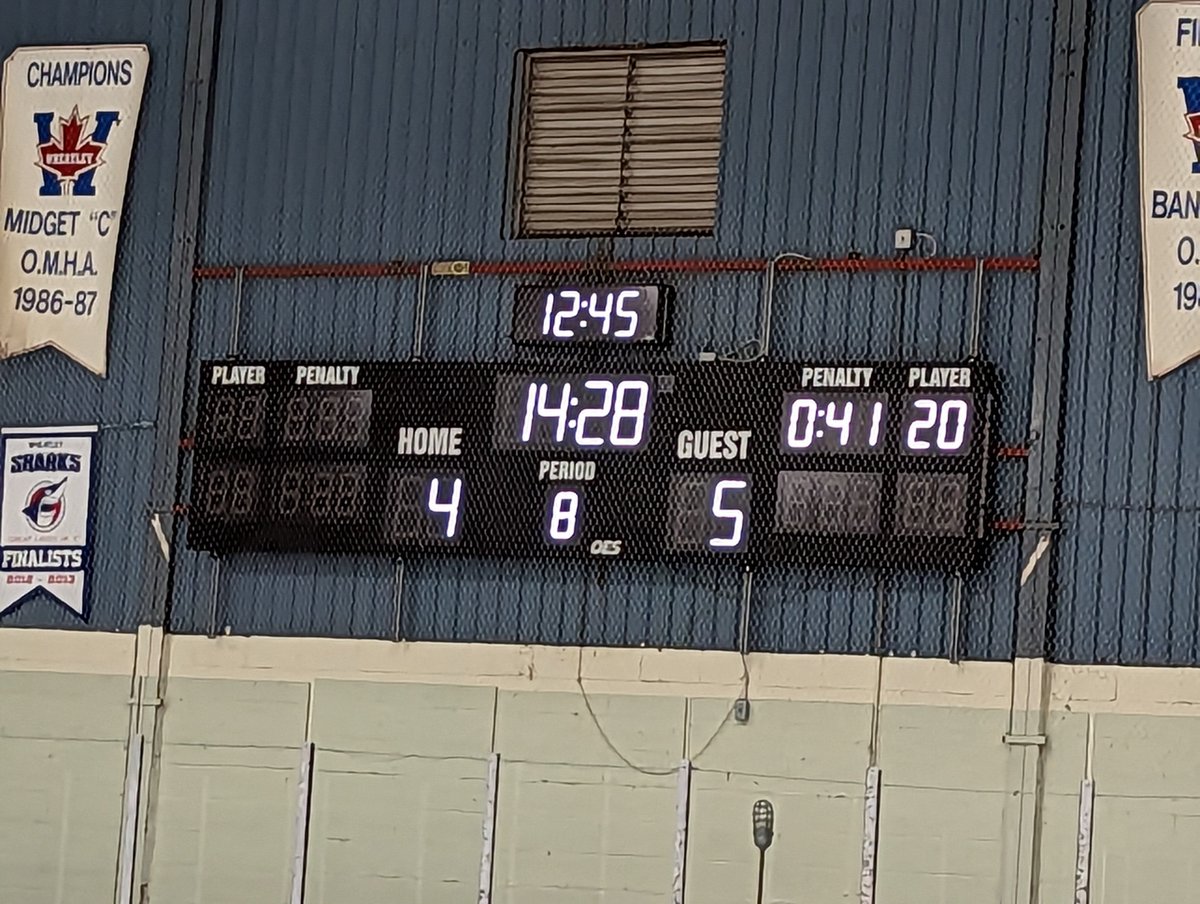 LCanadiens's tweet photo. MARCO SLADOJE SCORES SHORTHANDED IN THE 5TH OVERTIME !!!! The Canadiens win 5-4 and win the series 4-2 over Wheatley ! Nicholas Bolton with 96 saves for the victory !!!!!! https://t.co/o7q23EMueC