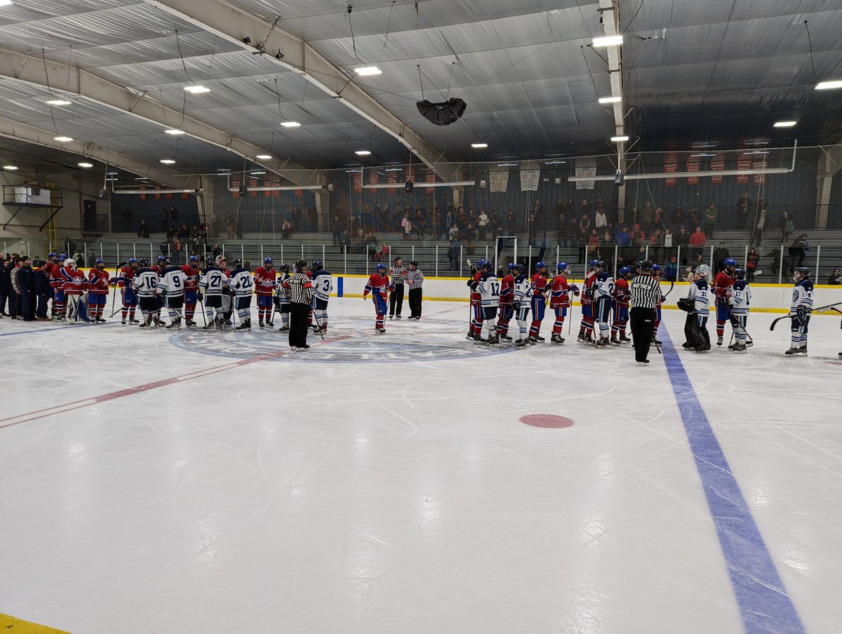 LCanadiens's tweet photo. MARCO SLADOJE SCORES SHORTHANDED IN THE 5TH OVERTIME !!!! The Canadiens win 5-4 and win the series 4-2 over Wheatley ! Nicholas Bolton with 96 saves for the victory !!!!!! https://t.co/o7q23EMueC