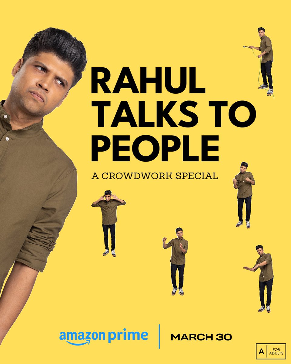 Binged_'s tweet photo. #StreamingAlert 

Comedy special #RahulTalksToPeople is now streaming on @PrimeVideoIN https://t.co/7qqX9N9hxJ
