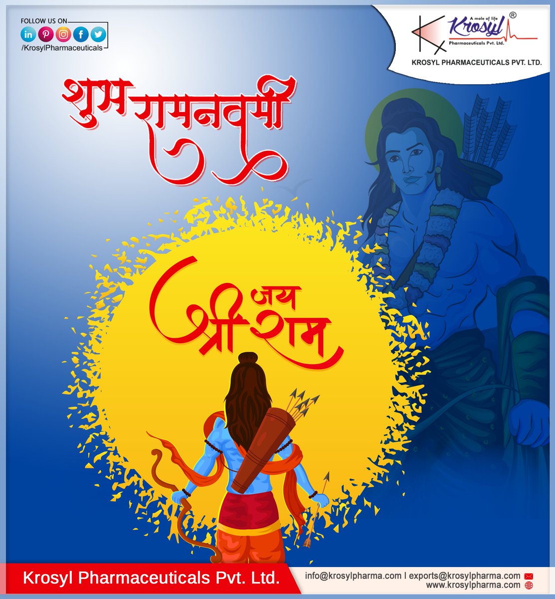 KrosylL's tweet photo. #HappyRamNavamitoall
(श्रीराम) (श्रीराम) (श्रीराम) (श्रीराम) (श्रीराम) (श्रीराम) (श्रीराम) (श्रीराम)
#jayshreeram #india #indianfestival #ramnavami #ramnavami2023 #ramnavamispecial #ramnavamiindia #krosylpharmaceuticals #krosyl

.
.
.
.
.
.
.
.
..
https://t.co/DlOvf4FWjq https://t.co/AhxvujKpvj