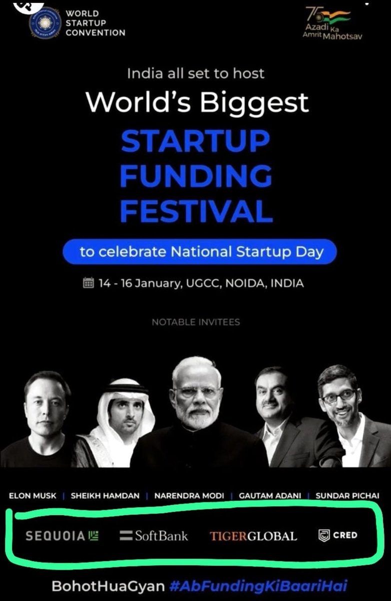 Natraj_Hasrat's tweet photo. @CRED_club @SequoiaIndiaSEA @sequoia @SoftBank @SoftBank_Group
#WSCscam Do u know ur renowned names &amp; logos were used for a start-up scam @WorldStartupCon held in India. A group of entrepreneurs have already lodged an FIR against scammers @luketalwar &amp; his partner Arjun Chaudhary https://t.co/4jiuliysbI