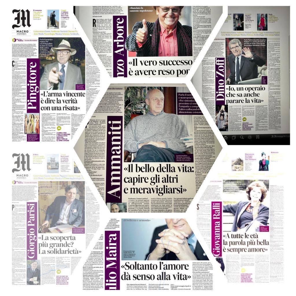 #InVitaVeritas #lecosecherestano #IlMessaggero : questa settimana Massimo Ammaniti