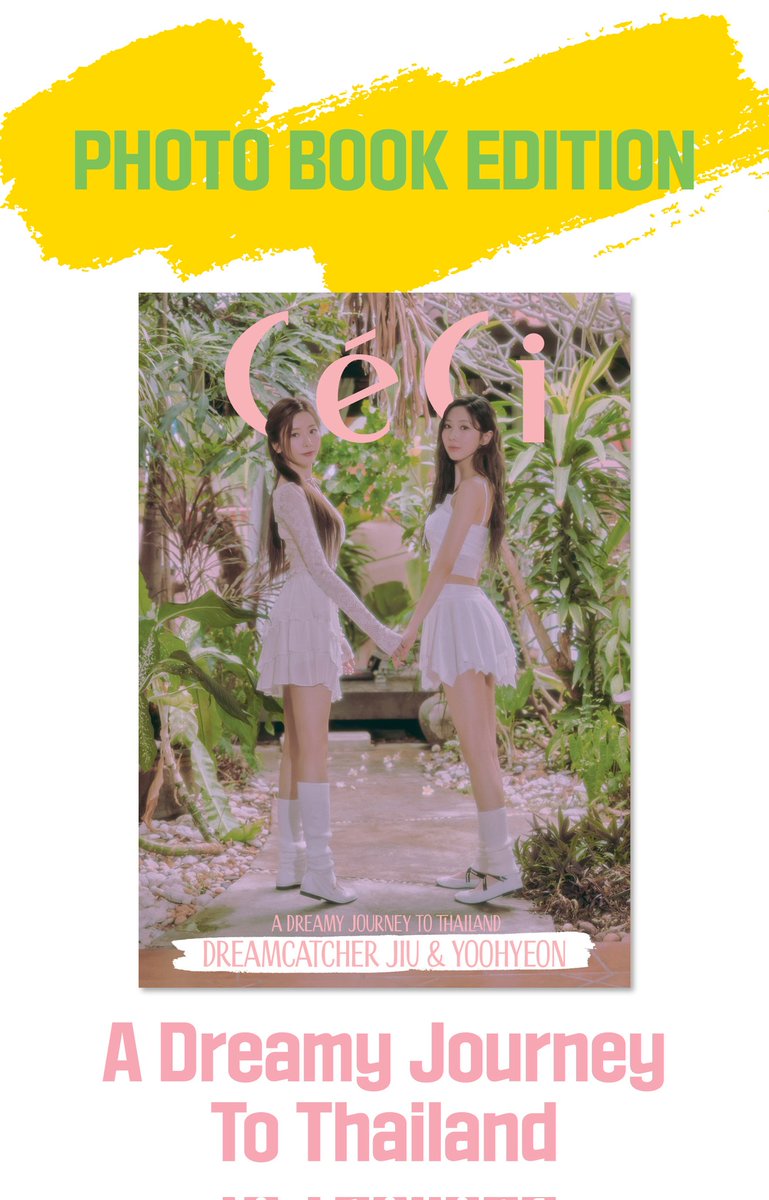 [🌑] DREAMCATCHER JIU & YOOHYEON [A DREAMY JOURNEY TO THAILAND] 예약 판매 안내

자세한 사항은 공식 팬카페를 통해 확인하세요‼️

🔗 cafe.daum.net/Dreamcatcher7/…

#드림캐쳐 #Dreamcatcher 
#지유 #유현 #쎄씨포토북
#CeCiPhotobook