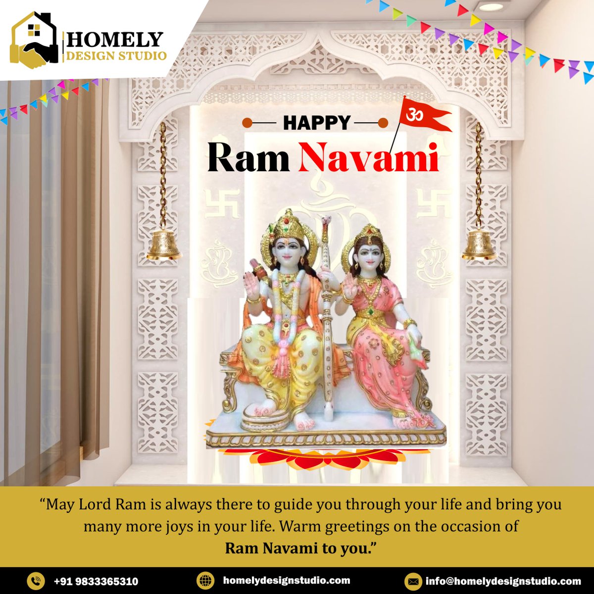 HomelyDesignSt2's tweet photo. 🎉 Happy Ram Navami 🙏🏼 Let's celebrate the birth of Lord Rama with joy and gratitude! 🎊

#ramnavami #lordrama #indianfestival #hinduism #celebration #spirituality #auspicious #faith #gratitude #divineblessings #bhakti #puja #festivevibes #happiness #peace #love #harmony https://t.co/MN3rwiKIu1