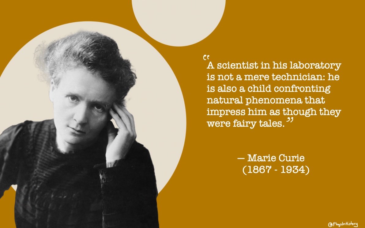 Marie Curie on Scientific Curiosity