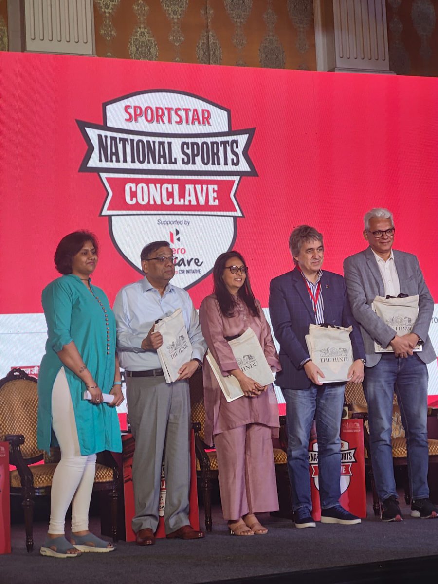 Was part of a panel discussion alongside these talented individuals at the #SportsstarConclave in New Delhi a couple of days ago. Such a good day, full of refreshing thoughts and dialogue overall. @the_hindu
