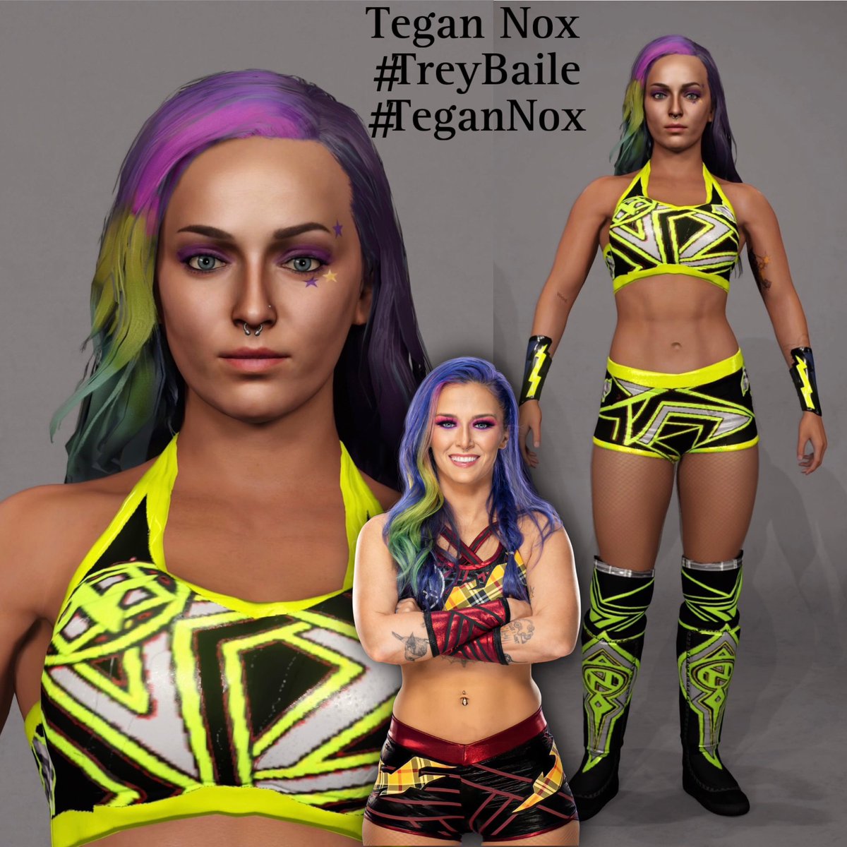 @TeganNoxWWE is now available on Community Creations!
Collab with @TreybaileTV 

#TeganNox #WWE #WWEGAMES #WWE2K23