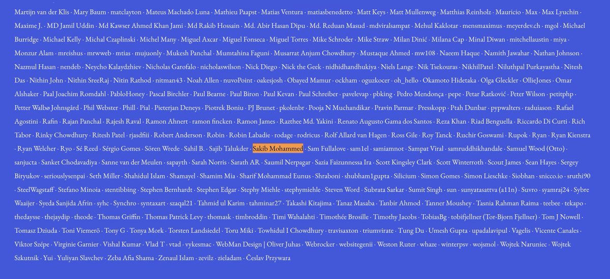 sakibmd42's tweet photo. I'm thrilled to announce that I've been named a core contributor to the major release of @WordPress 6.2 "Dolphy".
https://t.co/zwuU6Z84GO
#wordpress #core #CoreContribution
#WordpressDeveloper https://t.co/bGKpcuYtwY