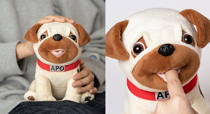 『宇宙兄弟』の愛犬パグ「アポ(APO)」が「甘噛みハムハム」になって発売！著者のアポ愛とこだわりを反映 -ロボスタ-  