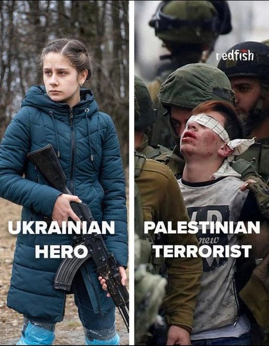 asiminnesli2025's tweet photo. İşgal edilen ülkesini savunan çocuklar Filistinli ise terörist, 
Ukraynalı ise kahraman❗
İkiyüzlü Batı insanı,
İkiyüzlü, aşağılık Batı medyası❗⁉️ https://t.co/ToEpFI9yZL