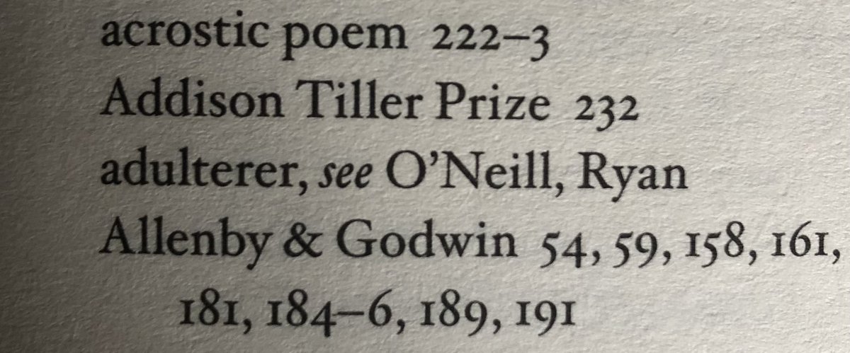 LevParikian's tweet photo. All you need to know is that the index was written by O’Neill’s estranged wife, Rachel Deverall. Delicious. https://t.co/Thvy0syx88