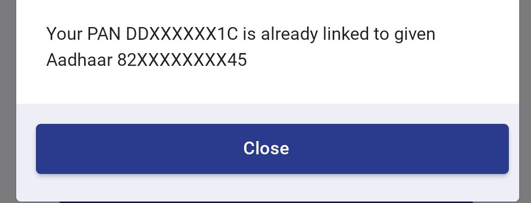 vishallrounder's tweet photo. With all the noise around #PAN #Aadhaar linking, just checked if both are linked and here is how you can check. https://t.co/0ZVClFwKVv