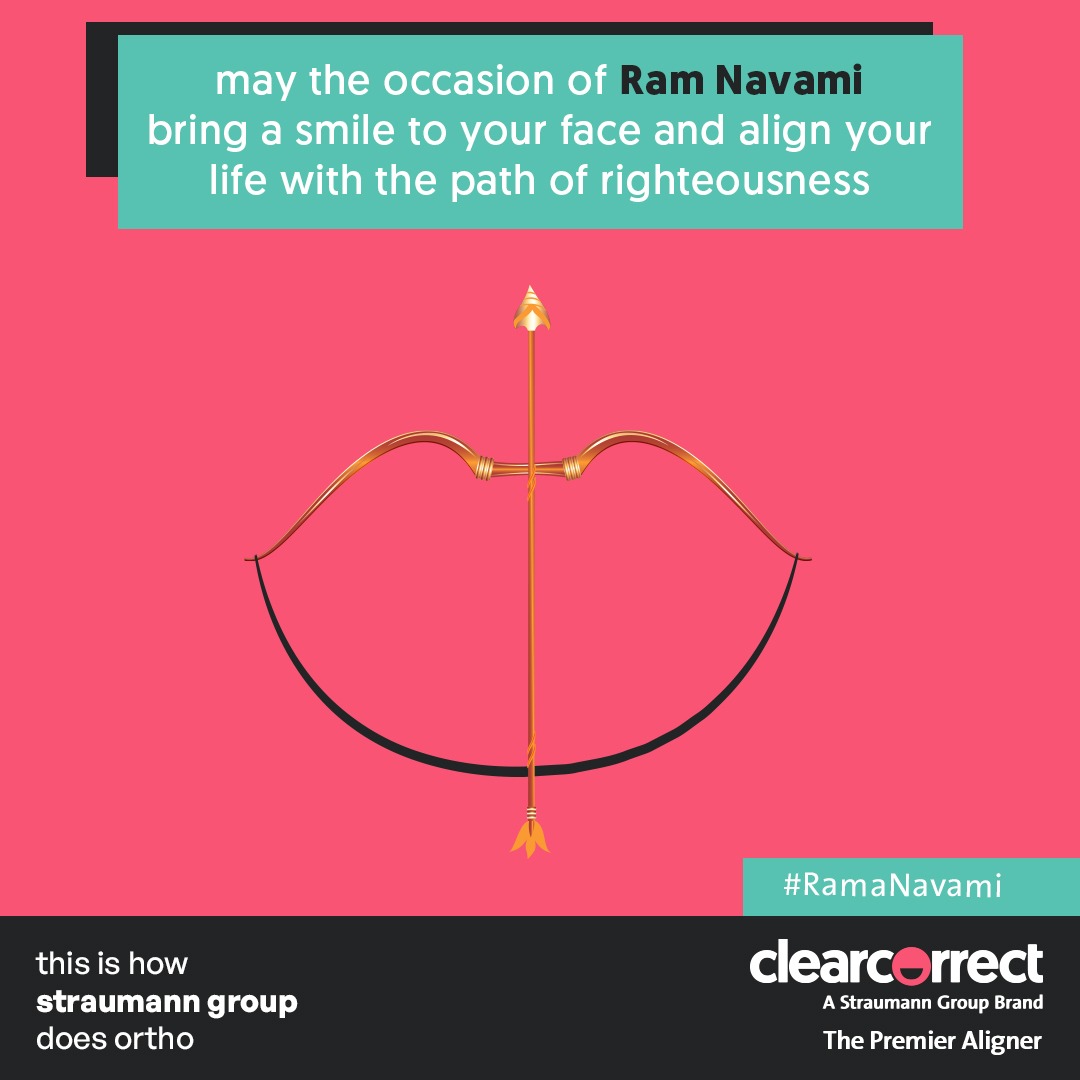 ClearCorrectIN's tweet photo. May the blessings of Lord Rama align your path towards success and bring a smile on your face. Happy Ram Navami!!
#ClearCorrectIndia #ClearCorrectIn #StraumannGroup #Smile #Aligners #Ortho #RamNavami https://t.co/8h4gti3zBV