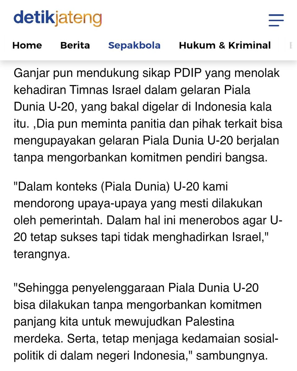 ainurohman's tweet photo. Pak Ganjar dan timnya saat membuat pernyataan tertulis ini mungkin berpikir bahwa tuan rumah bisa menentukan siapa kontestan Piala Dunia. 

Piala Dunia bukan hajatan sunatan Pak. Tuan rumah nggak berhak menentuan siapa yang ingin diundang, siapa yang dicuekin... https://t.co/HScxIrX3AW