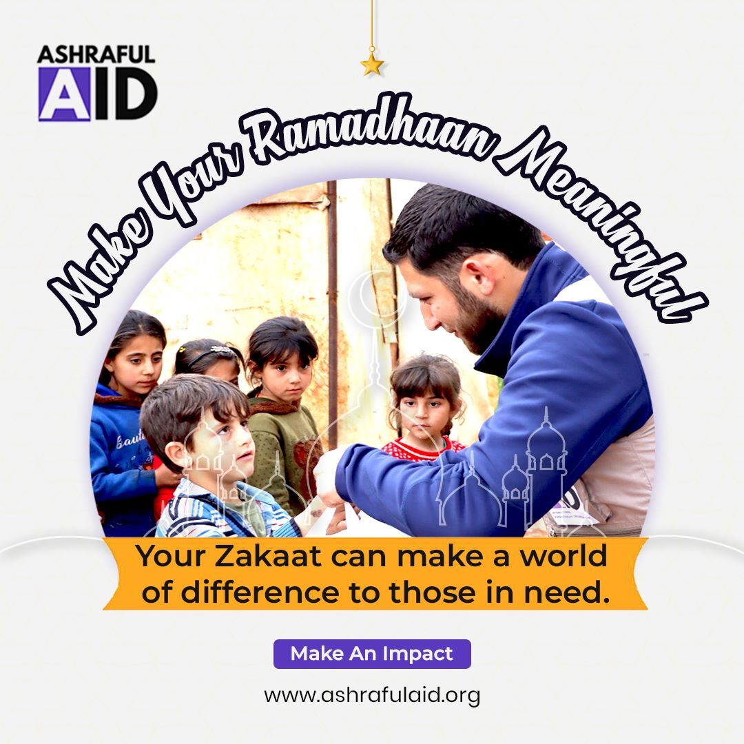 AidAshraful's tweet photo. Help make a difference today by giving zakat towards Ashraful Aid's humanitarian efforts. Your contribution can change the lives of those in need. Donate now and support our mission to bring hope and relief to communities around the world.

 #Zakat #AshrafulAid #HumanitarianAid https://t.co/UqjavTBW5a
