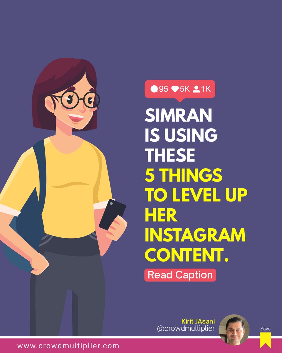 Want to level up your Instagram Content?

Read the caption of the Instagram post to learn instagram.com/CrowdMultiplier

#InstagramMarketingTips #InstagramMarketingGuide #InstagramMarketingForBusiness #KiritJAsani #CrowdMultiplier #InstagramMarketingStrategy
