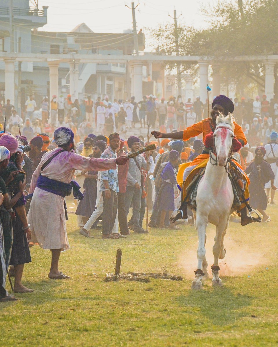Hola Mohalla, the Sikh Spring festival is celebrated at Anandpur Sahib in Punjab .Hola Mohalla conveys the message of courage and defense preparation. #holamohalla #punjab #festivalsofindia