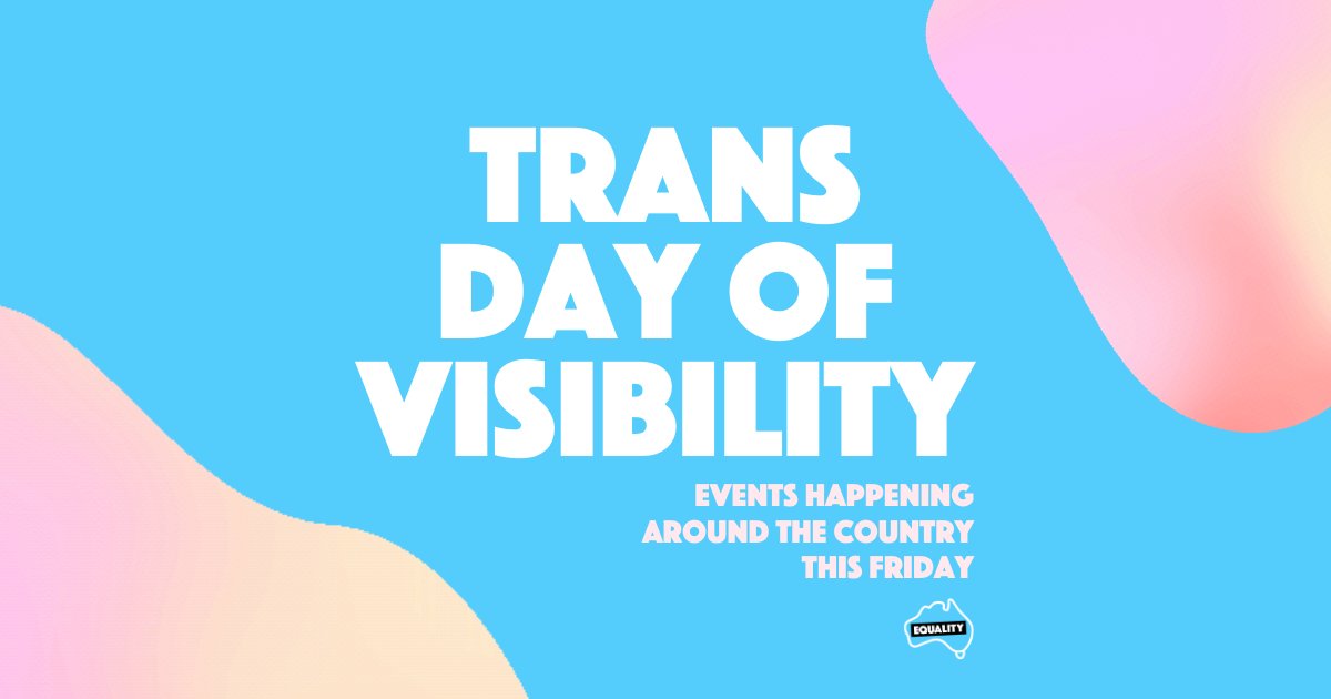 This Friday is Transgender Day of Visibility and we’ve put together a list of events which have been organised around the country by a range of groups.