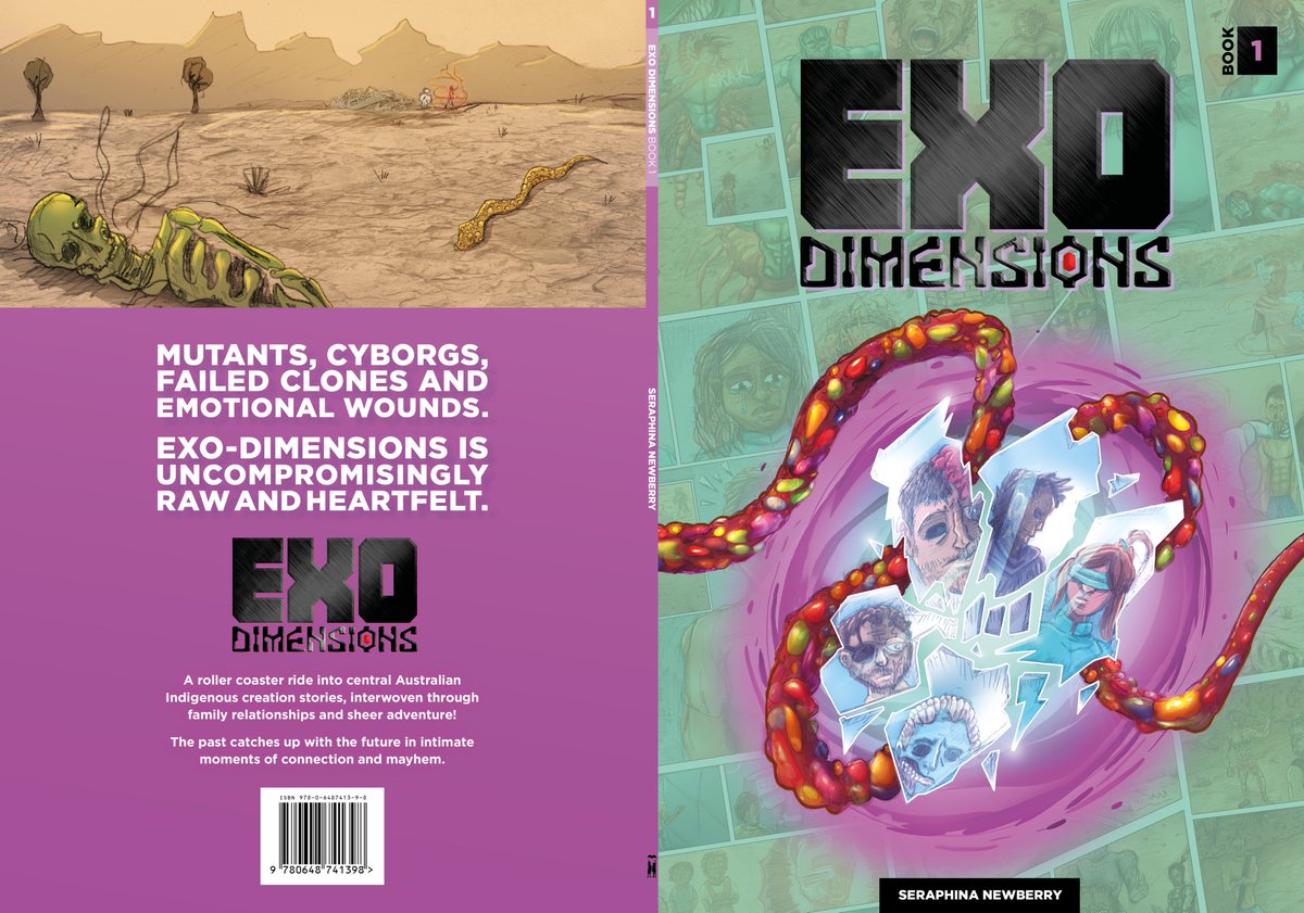 ComicsOnCountry's tweet photo. If you need MORE reason to visit us at @OzComicCon Perth, then we also have Seraphina Newberry from Mparntwe-Alice Springs signing all weekend! Seraphina is the creator of EXO DIMENSIONS which @campbellwhyte describes as "an explosion of imagination!" Come by &amp; see for yourself! https://t.co/P8ga6dFJ4r