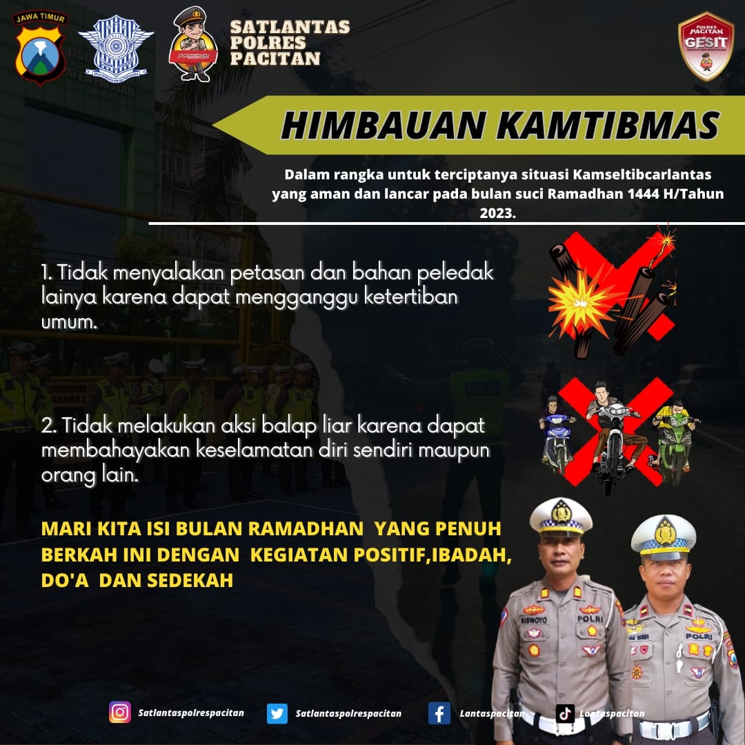 Lantaspacitan's tweet photo. Mari kita isi bulan Ramadhan ini dengan hal-hal yang positif https://t.co/GRfIq3tM3c