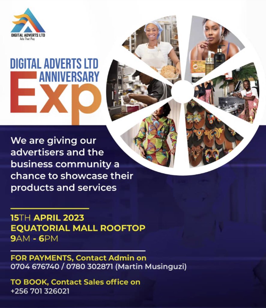 digitaladsltdco's tweet photo. Show case your products at our 2nd Year Anniversary ✨

First Come First Serve

Contact us, DM or call 0704676740/ 0780302871 for inquiries
 
#DigitalAdsLtd #adsthatpay https://t.co/xbiku1Pxrc