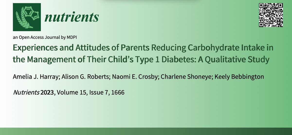 Dr Amelia Harray (@ameliaharray) on Twitter photo We asked, we listened, we learned and we documented. There is a lot of power in listening to the lived experiences of families living with #T1D & why they choose to implement low carb diets to help manage blood glucose levels. Published today in <a href="/Nutrients_MDPI/">Nutrients MDPI</a> @MDPIOpenAccessNew We asked, we listened, we learned and we documented. There is a lot of power in listening to the lived experiences of families living with #T1D & why they choose to implement low carb diets to help manage blood glucose levels. Published today in <a href="/Nutrients_MDPI/">Nutrients MDPI</a> @MDPIOpenAccessNew