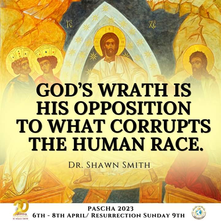Heart2Hearts17's tweet photo. "God's wrath is His opposition to what corrupts the human race."
Dr. Shawn Smith
#Pascha2023
#Passover2023
#Panegyris2023
#20thAnniversary
#TheTransfiguredLife https://t.co/bbSrRKorZU