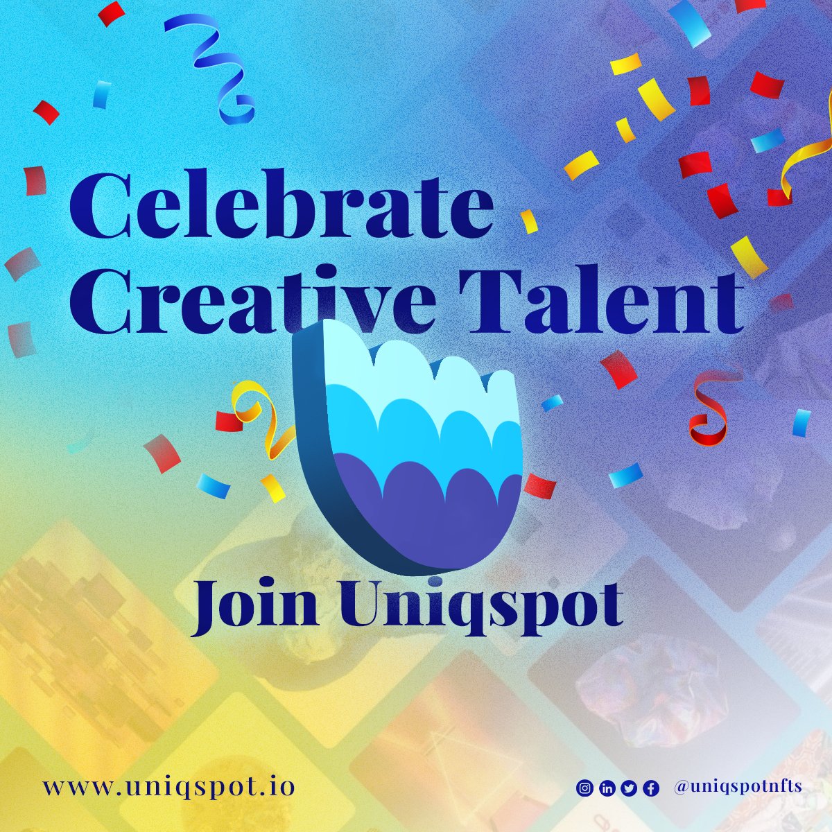 Uniqspotnfts's tweet photo. Looking For #NFT Artists/Creators to list their art on Uniqspot.
Mail us at hello@uniqspot.io
#letsgetspot #uniqspot #opensea #BabyDogeArmy #NFTs #NFTGiveaways #nftcollector #Crypto #cryptocurrency #NFTartwork #NFTdrops #CryptocurrencyMarket https://t.co/yfhbWYx2et