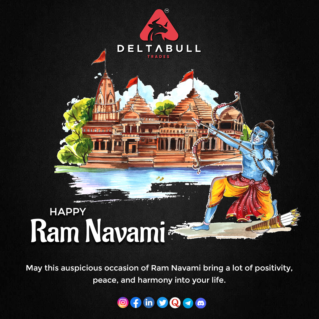 Deltabulltrades's tweet photo. May the divine grace of Lord Rama be with all of us forever!
We wish you a prosperous Ram Navami!
#deltabull #ramnavami #happyramnavami #trading #stockmarket https://t.co/oszR1AFLP8