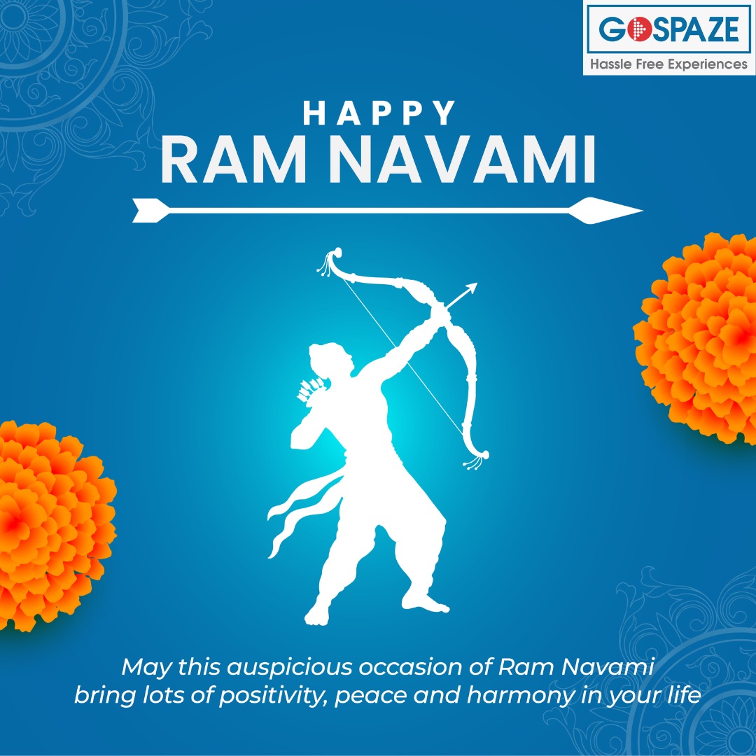 GoSpazeGo's tweet photo. #GospazeTeam wishes you Happy Ram Navami! May Lord Ram bless you with strength, courage, and wisdom to overcome all the obstacles and challenges in your life. 

#Gospaze #GospazeCoworking #Gospazerealestate #GospazePropertyManagement #GospazeInteriors #RamNavami #RamNavami2023 https://t.co/WdOlHdG5v5