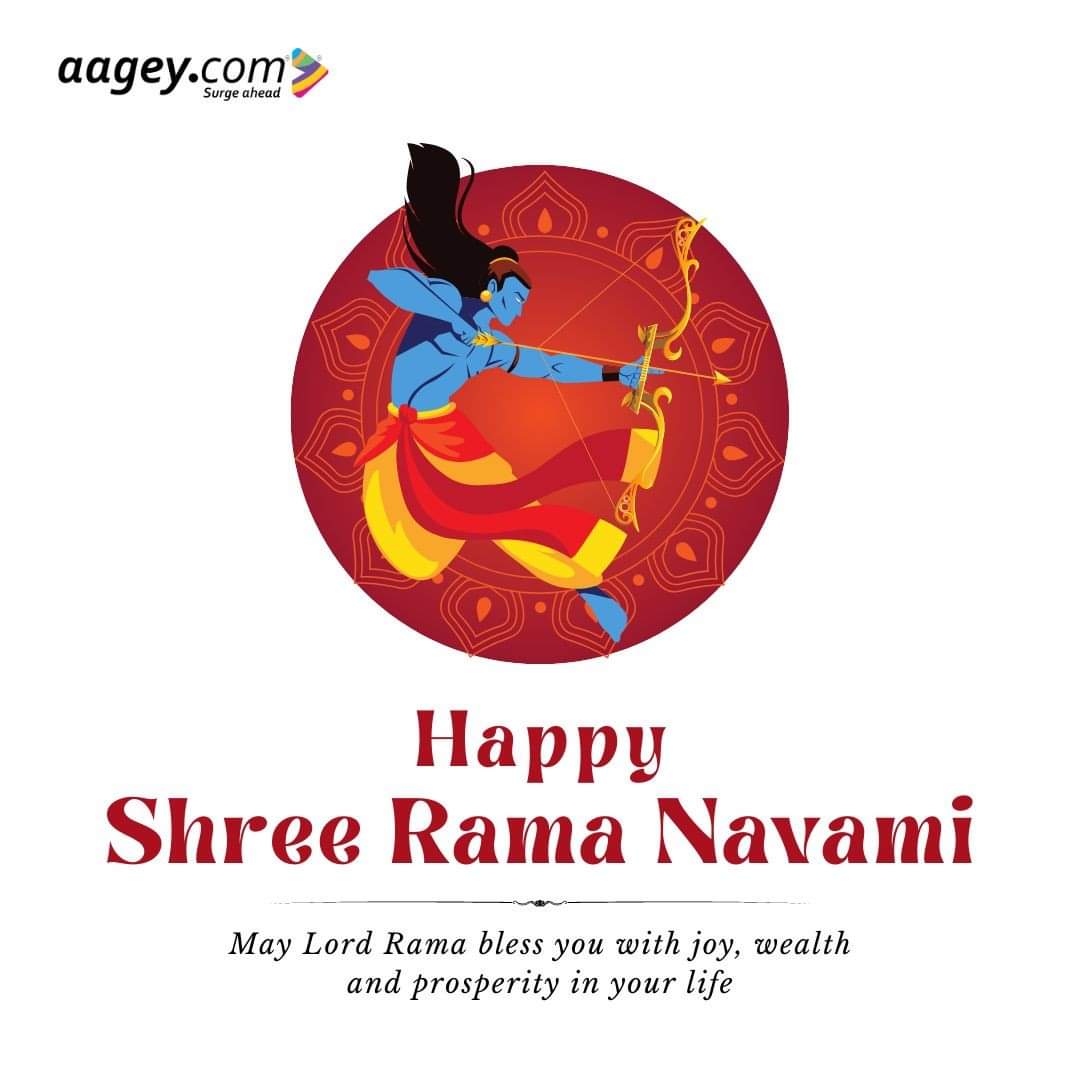 May Lord Rama bless you with success, happiness, and prosperity on this auspicious occasion of Rama Navami. Shubh Rama Navami to you and your family!

#aageycom #aagey #fintech  #msmeloans #shreeramanavami2023 #lordrama #ramanavami #hanuman