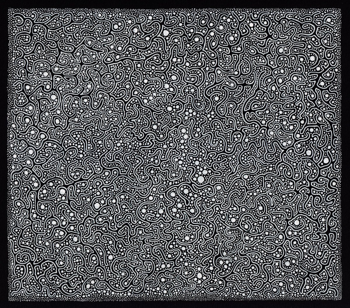Good morning, 

'All-in-One and One-in-All' 
Tribute to Yog-Sothoth, not generated by code, not generated by AI, as usual freehand drawing on paper. 🔗👇