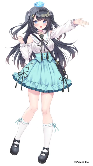 改めて株式会社Pictoria様より、ゆいみす先生監修のもと乙姫つづりちゃんのキービジュアルを描かせていただきました。二周年おめでとうございます! 